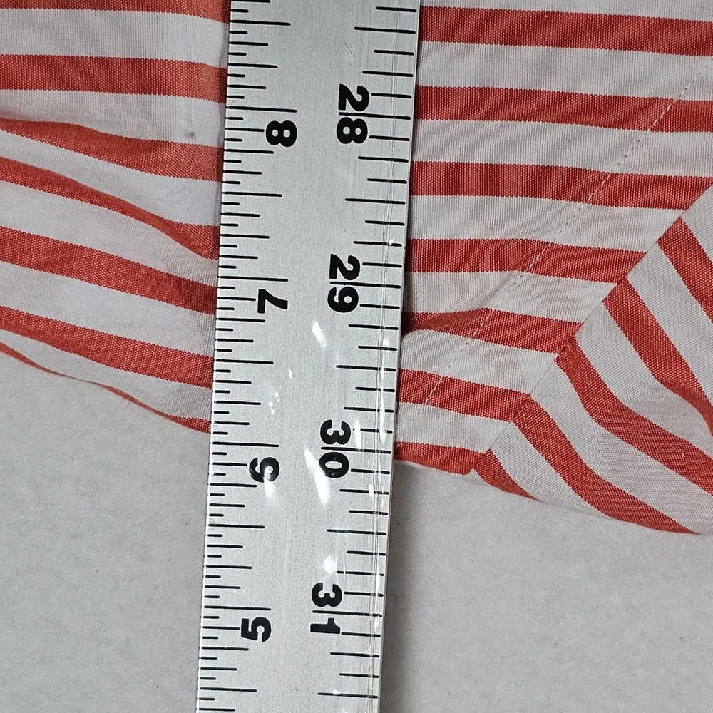 Polo Ralph Lauren Blake Mens XXL Coral White Striped Cotton Button Down Shirt - Picture 8 of 12